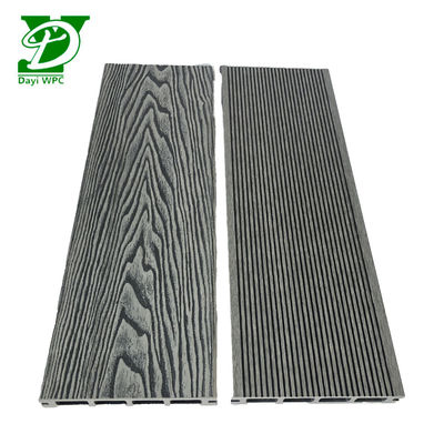 Permukaan yang tergores inti berongga Komposit Decking Panjang yang disesuaikan