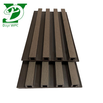 Revestimento de tecido de plástico de 219x26 mm Eco Slat para paredes externas modernas