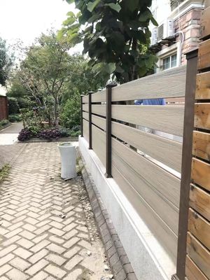 사용자 정의 정원 WPC 울타리 유럽 스타일 재활용 복합 울타리