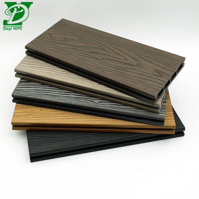 Fácil de instalar Composite Hollow Wood Plastic Decking