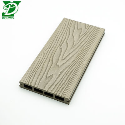 Decking WPC com núcleo oco WPC 3D em relevo profundo