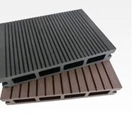 Waterproof Wood Grain 140x23mm Solid Composite Decking Board Poolside Deck