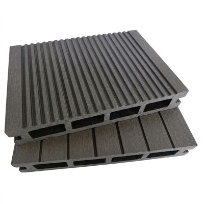 Waterproof Smooth Surface 140x23mm Solid Composite Decking Board Courtyard