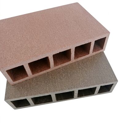 Waterproof Heavy Duty 150x36mm Solid Composite Decking Board Commercial Walkway