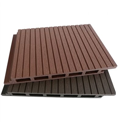Waterproof Slim Profile 150x16mm Composite Decking Board Garden Walkway