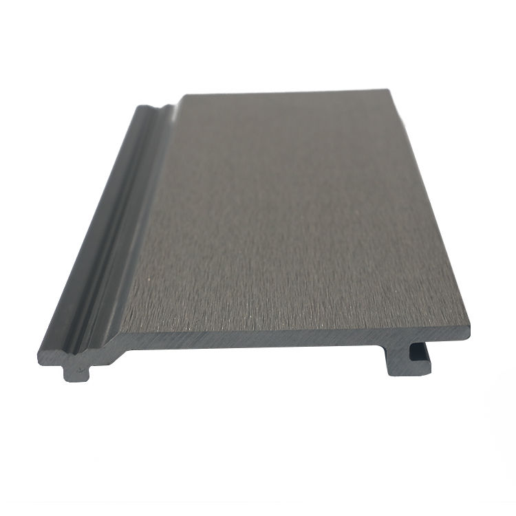 Revestimento WPC de alta durabilidade para revestimento de parede exterior moderno, estilo de design mostrado